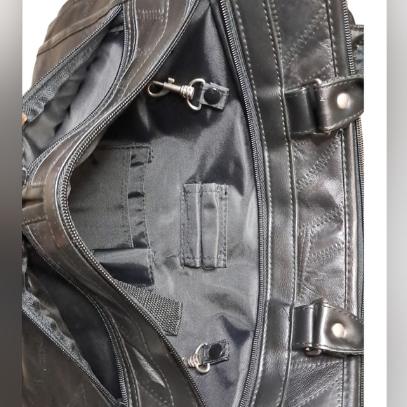 Genuine Leather Messenger Briefcase Bag/Organizer Large Capacity - Picture 8 of 16